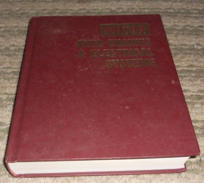 1977 Hardcover Thick Book Motor Auto Engines & Electrical Systems