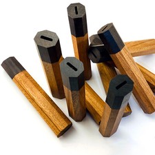 Japanese Chef Knife Handle Natural Wood DIY Octagonal Handles Safflower Material