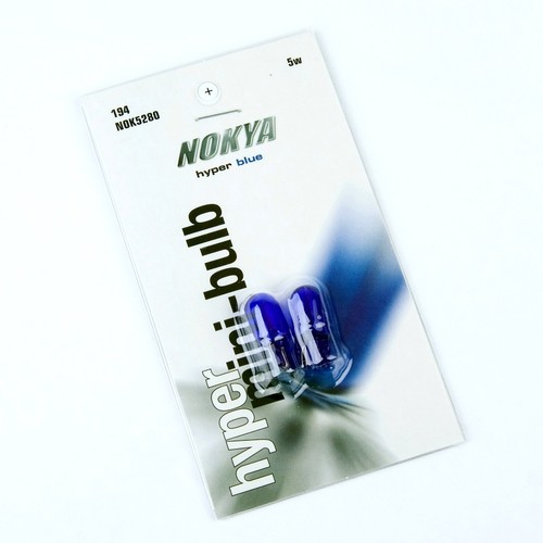 Nokya 194 168 2825 Nok5280 5W Bleu Deux Ampoules Intérieur Carte Remplacer Stock - Picture 3 of 7