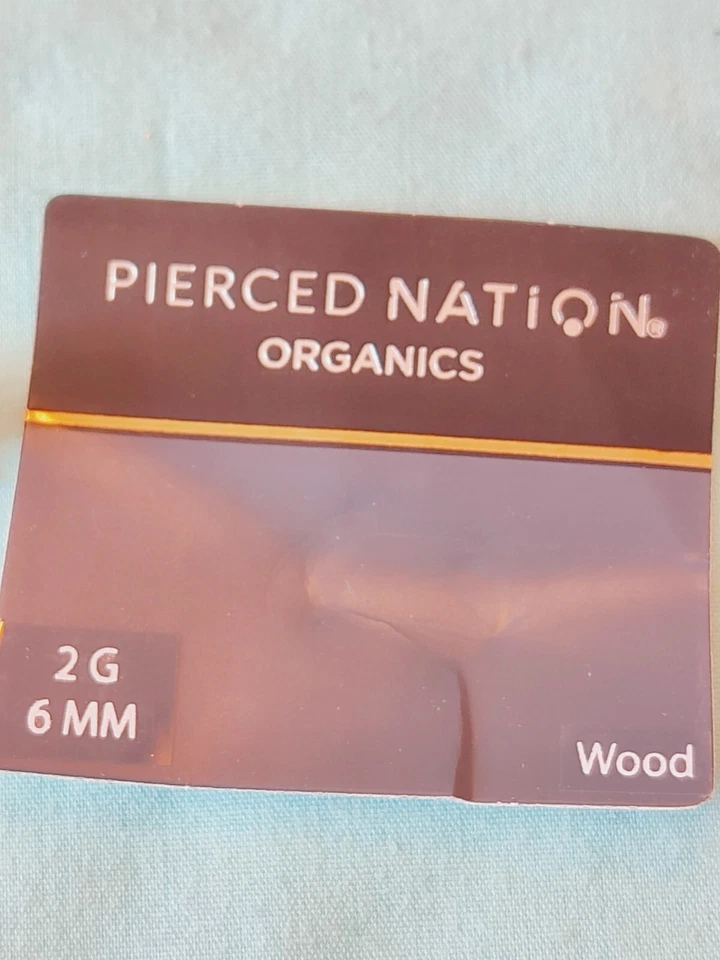 Tapones medidor de oreja Pierced Nation 6 mm madera esmalte amarillo flor margarita Foto 4 de 4