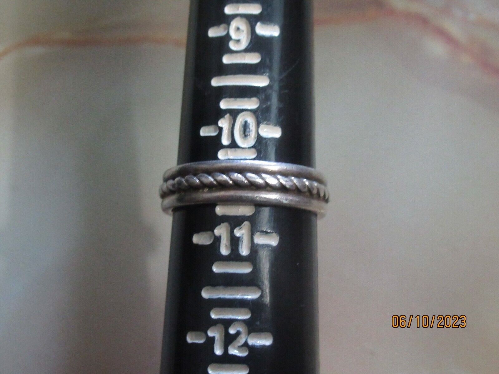 TRIPLE SOLID ROPE DESIGN STERLING SILVER WEDDING … - image 8