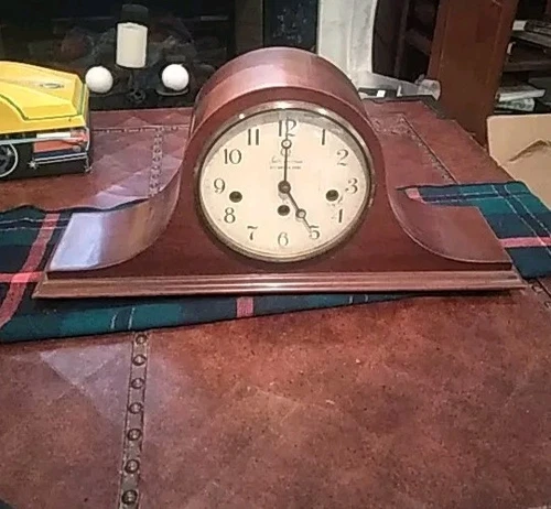 Seth Thomas Antique Sessions 8 Day Time & Chime Mantle Clock