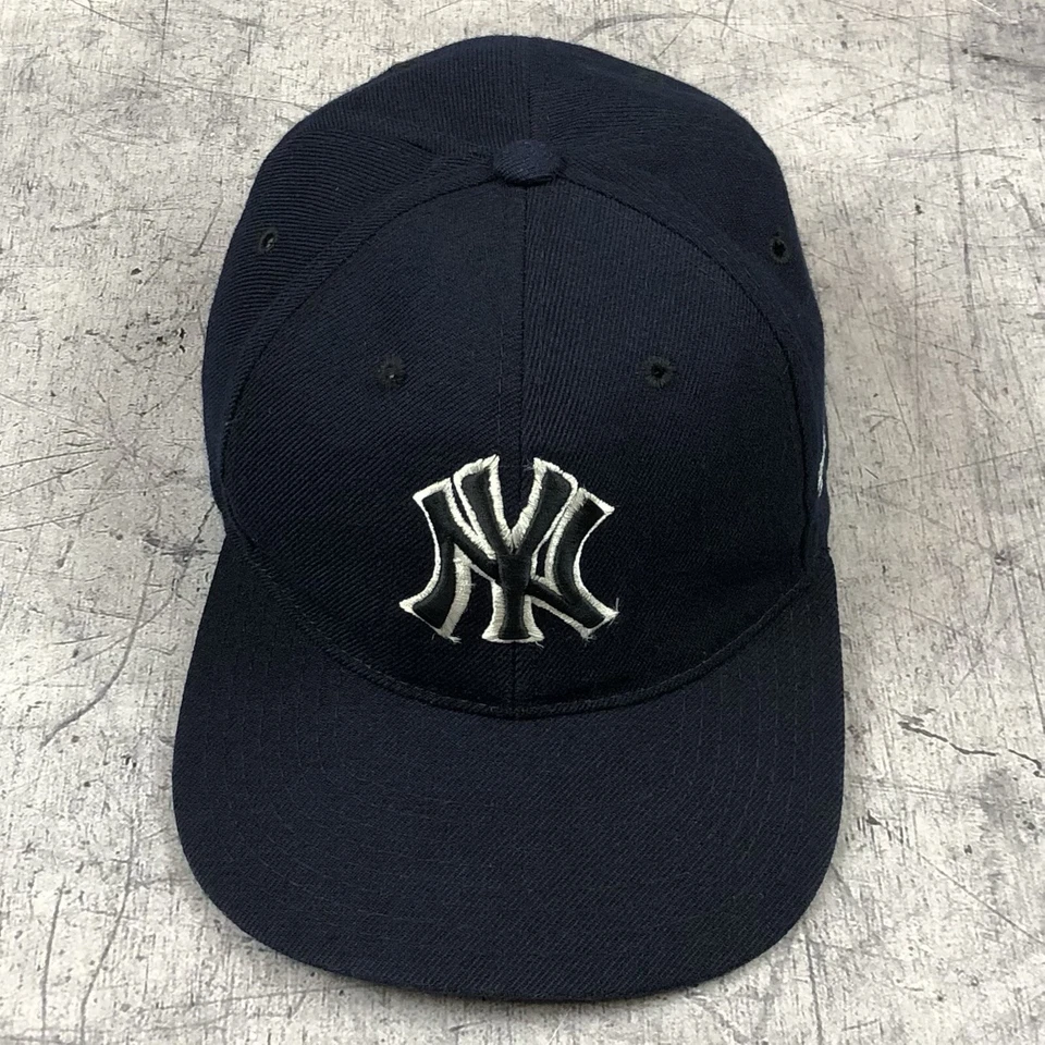 De colección MLB Yankees New York HUNTER Azul Marino Lana Acrílico Corea Gorra Sombrero Años 90’s Antiguo y2k Foto 2 de 4