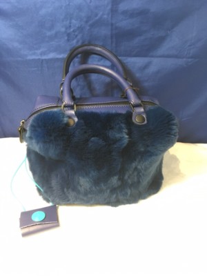 Gabs Convertible Bag Rabbit and Bluette Leather 1905 - Size S - NEW -