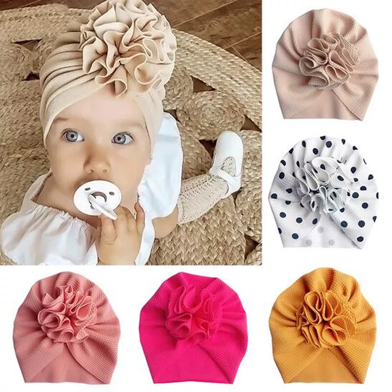 Baby girl caps with flowers sales