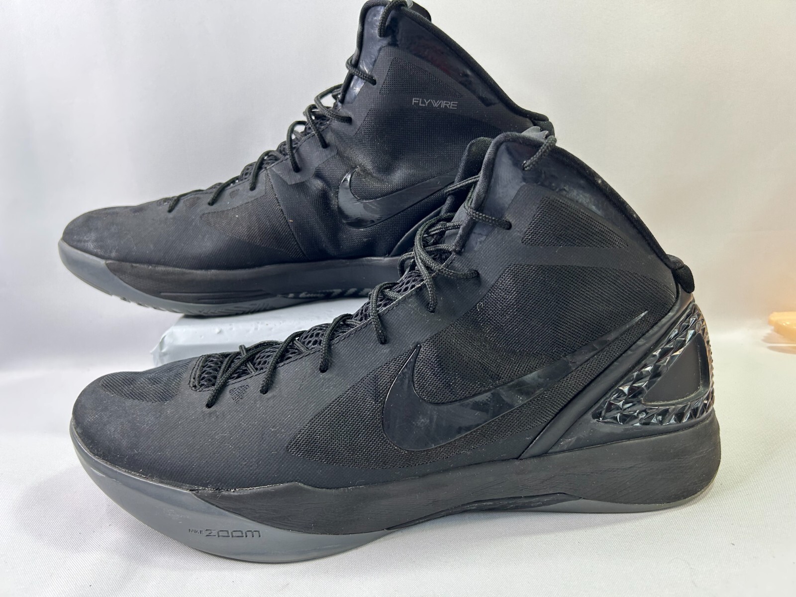 Nike Men's Basketball Hyperdunk Zoom Triple Black Fly… - Gem