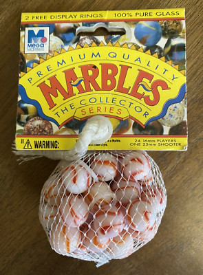 Red Baron Collector Series Net Bag Vacor Glass Mega Marbles 24 Players ...