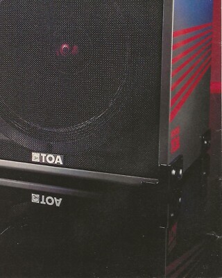 Vintage Print Ad TOA 380SE Three Way Speaker System - Circus Feb