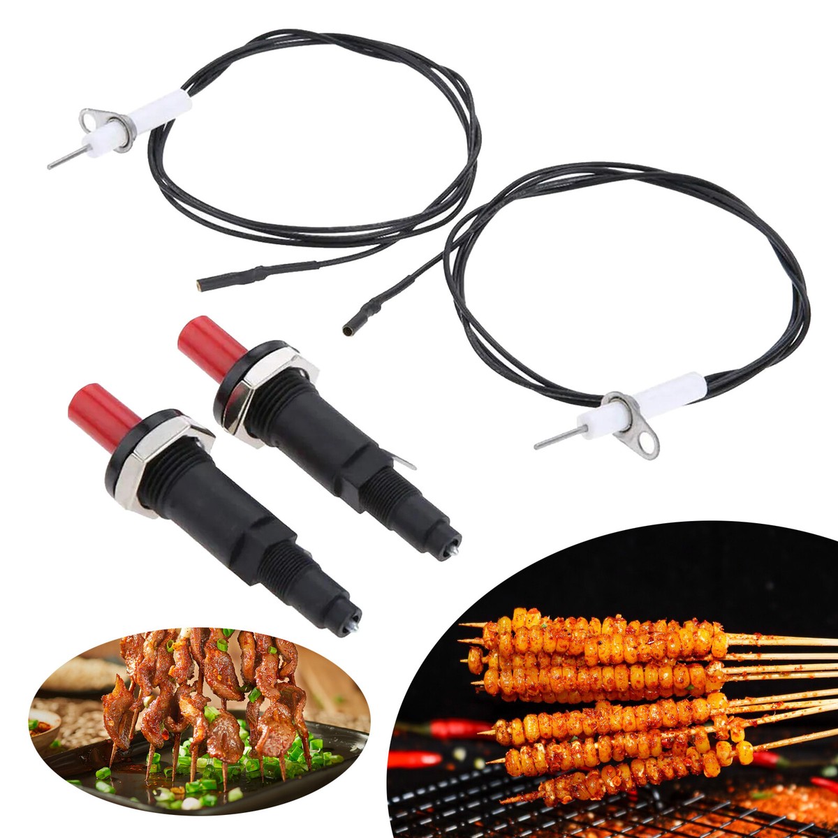 2X Piezo Spark Ignition Propane Push Button Piezo Igniter W