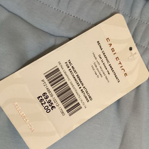 Felpa grafica Fabletics Forward comoda joggers casual abbigliamento lounge blu - Foto 8 di 8
