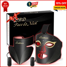 Red Light Therapy Mask Set, Led Mask Light Therapy for Face & Neck, Near-Infrare