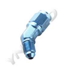 US SHIP 3AN AN-3 Male to AN3 Female 45 Degree Elbow Fuel Fitting Adapter Blue