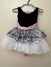 Curtain Call Costume Tutu Velvet Tulle Black White CLA