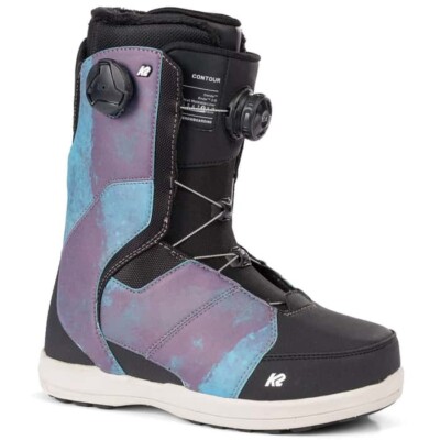 NEW!! Ladies K2 Contour Snowboard Boots-Landscape-Sz 5.0
