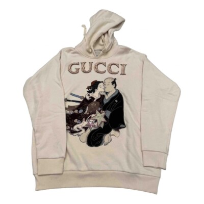GUCCI Shunga pearl embroidered geisha hoodie size M | eBay