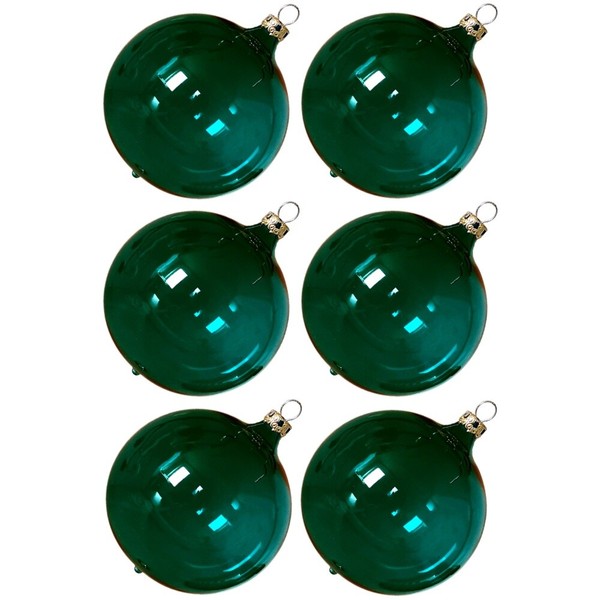 Weihnachtskugeln Set, 6 Kugeln Ø 8Cm Tanne Transparent, ThüRinger Glas Weihnacht-image