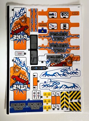 Original LEGO  Technic 42128 Schwerlast Abschleppwagen  Stickerbogen Aufkleber