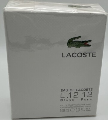 Lacoste L.12.12 Blanc by Lacoste cologne for men EDT 3.3 / 3.4 oz New in Box