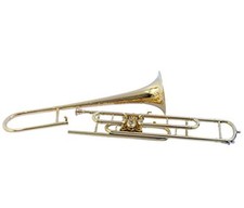 BRASS FINISH Bb FLAT-VALVE TRUMBONE-FREE HARD/CASE TROMBONE CHRISTMAS SALE.
