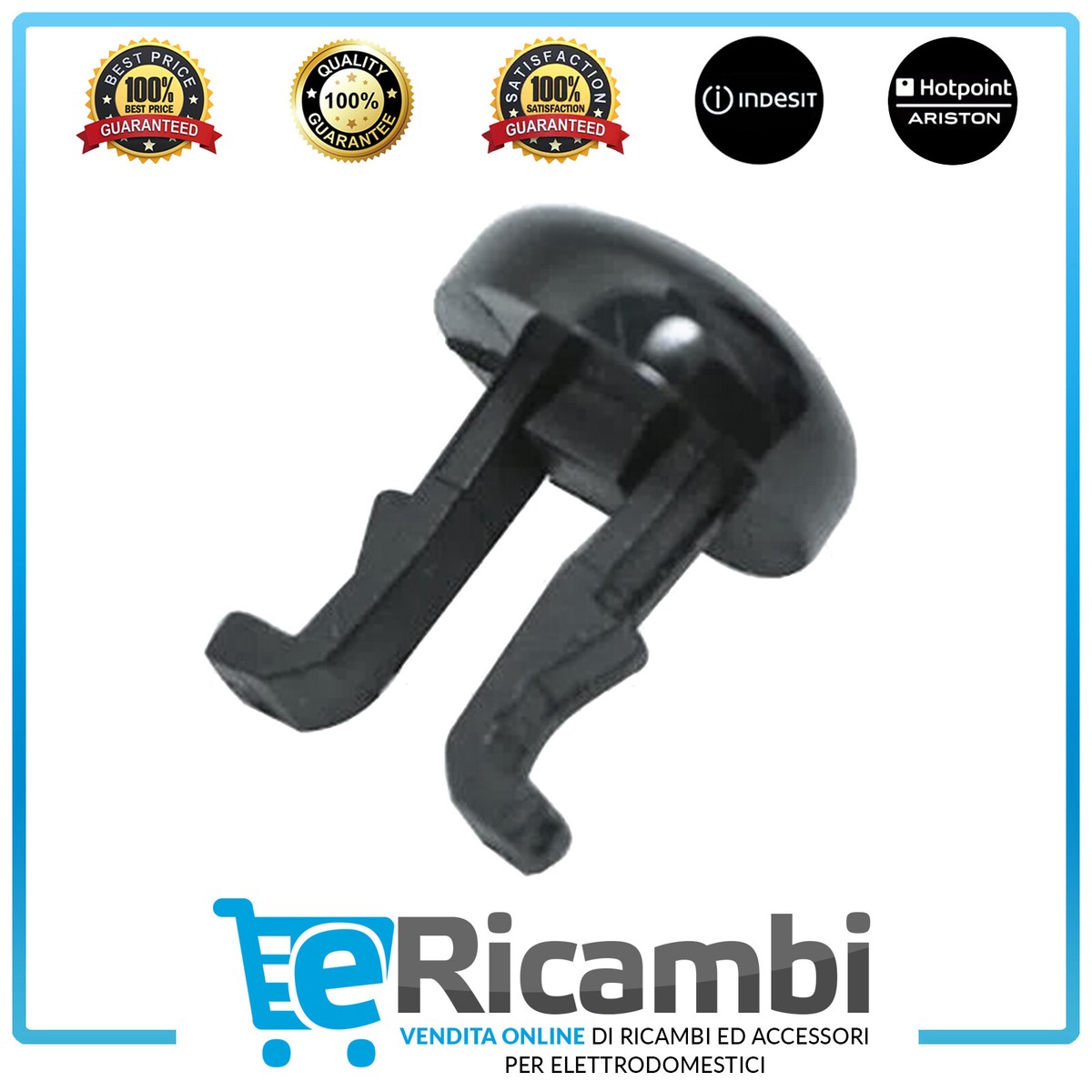 TACCHETTO PULSANTE ACCENSIONE PIANO COTTURA ARISTON INDESIT - Foto 2