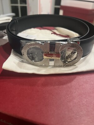 New Auth Salvatore Ferragamo Adjustable Reversible Gancini