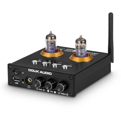 DOUK AUDIO HiFi Bluetooth 5.0 Röhren Vorverstärker Valve Tube Preamp Mini Headphone Amp