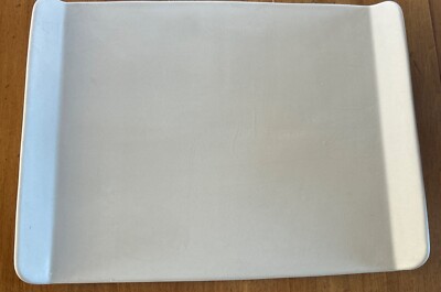 Pampered Chef Cookie Sheet Pan Stone Bar Pan #1343 17x13 Stoneware