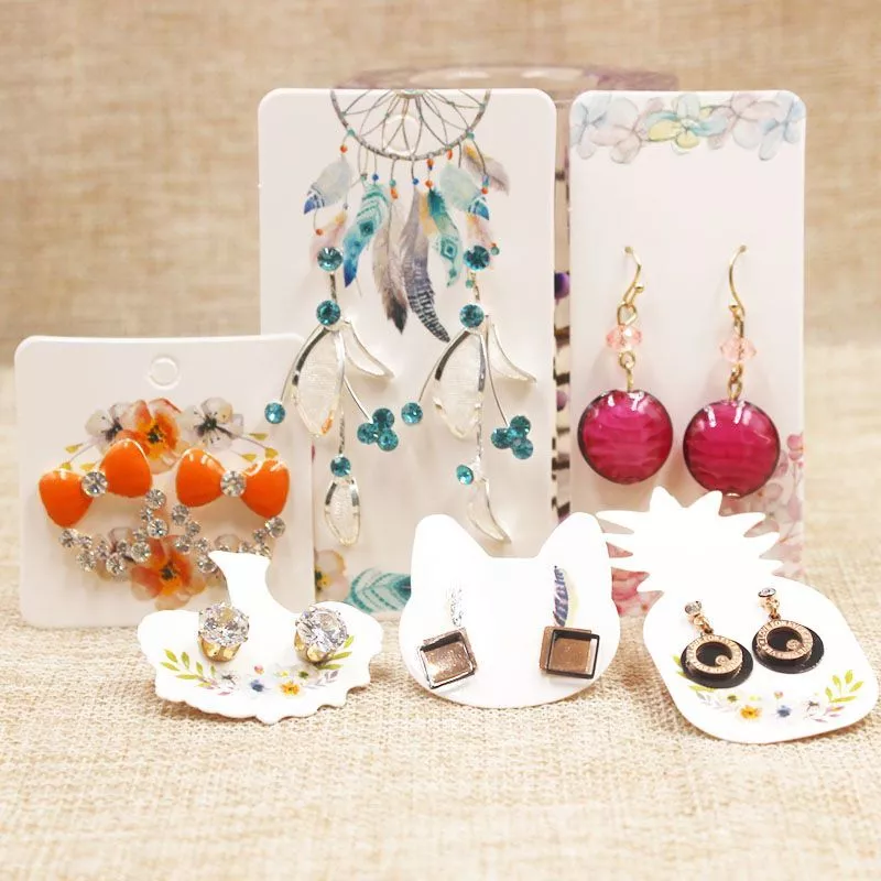 Custom jewelry tags and earring cards sale