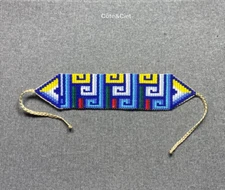 Embera Chami beaded Bracelet by women of the Colombian indigenous tribe 3130