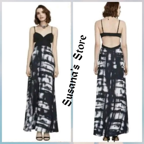 NWT BCBG MAXAZRIA SIZE 2 VIVIANE BROKEN REFLECTION MAXI DRESS MSRP $338.00