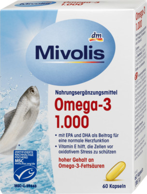 Mivolis Omega 3 Kapseln 1000, 85g