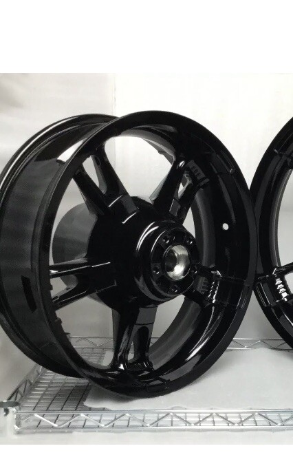 HARLEY ENFORCER REAR WHEEL GLASS BLACK STREET GLIDE OEM MAG rim ...