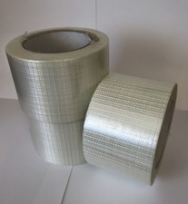 3 Rollen 75 mm x 50 m Kreuzgewebe Filament verst&auml;rktes Band