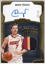2018-19 Panini Dominion Peerless Jersey Auto Gold GORAN DRAGIC PJ-GDR #2/10 Heat