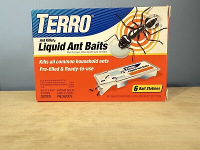 Terro T300 Ant Killer II, Liquid Ant Baits, Package of 6 Bait Stations