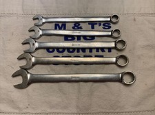 Snap-on Tools USA 5pc Metric 12pt Combo Wrench Set 11mm 12mm 14mm 15mm 17mm