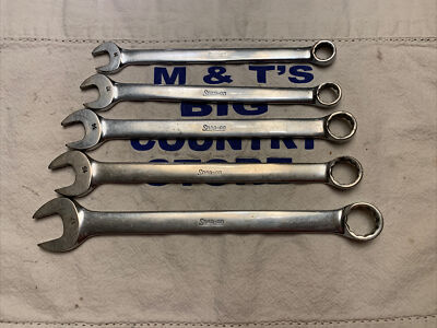 #ad Snap on Tools USA 5pc Metric 12pt Combo Wrench Set 11mm 12mm 14mm 15mm 17mm $150.00