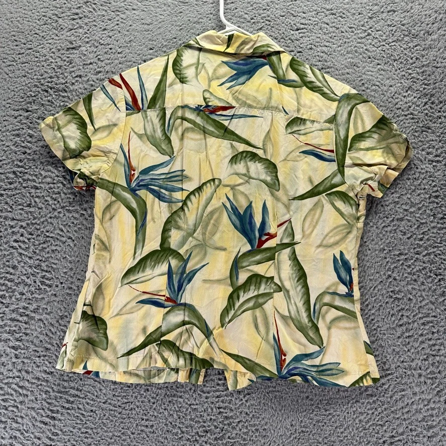 Camisa Hawaiana Tori Richard Mujer Mediana Multicolor Floral Viscosa Manga Corta Foto 4 de 4