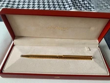 S.T. Dupont  Gold Ballpoint Pen With Box