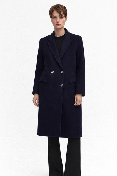 Women Joseph Coat Navy Cashmere 34