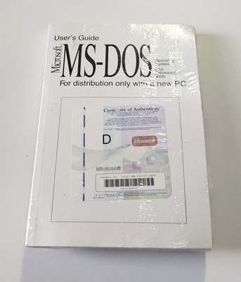 Genuine Microsoft MS-DOS Full Version with 3.5 disks New Sealed OEM