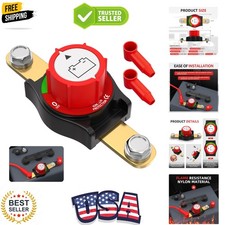Side Post Battery Disconnect Switch 12V-48V 275A Waterproof Marine Battery Cu...