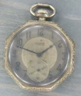 AS IS Antique 1920's ELGIN Art Deco Open-Face Pocket Watch