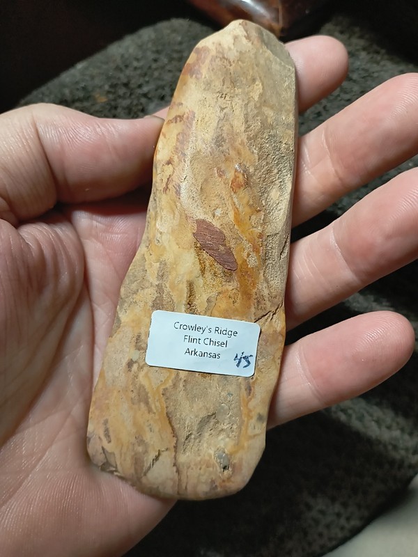 Authentic Arkansas Crowley's Ridge Polished Chert Celt - Chisel Indian Artifact