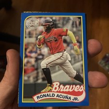 2024 Topps Series 2 - 1989 Topps Baseball Ronald Acuña Jr. #89B2-30 Blue Braves 