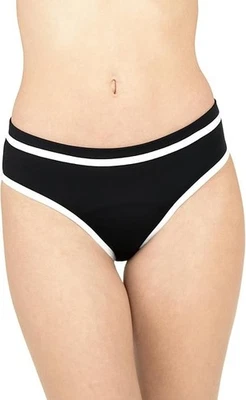 Maillot de Bain Menstruel | Taille L | 2-3 Tampons | Noir Blanc | NEUF - Photo 1/4