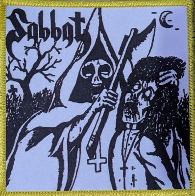 Sabbat Shape Patch Thrash Black Metal Japan Venom Gold Edition