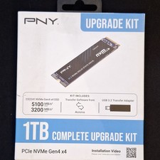 PNY PCIe NVMe Gen4 x4 SSD 1TB Complete Upgrade Kit M280CS2241-1TB
