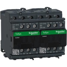 1pc SCHNEIDER ELECTRIC LC2D12BD Reversing Contactor LC2, 3P, 12 A, 5.5 kW,