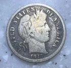 1913  Barber, Liberty Head, Morgan Dime 10c, VG/F - Nice Coin!!